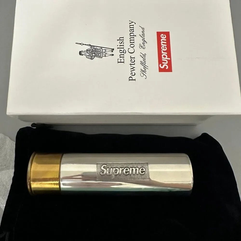 Supreme Shotgun Bullet Cartridge Flask English Pewter Company SS18 BRAND NEW